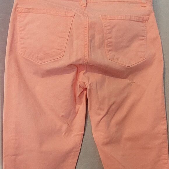 * * J.BRAND pink/peach light stretchy Skinny Leg Mid Rise Jeans Final Discount - Picture 7 of 13